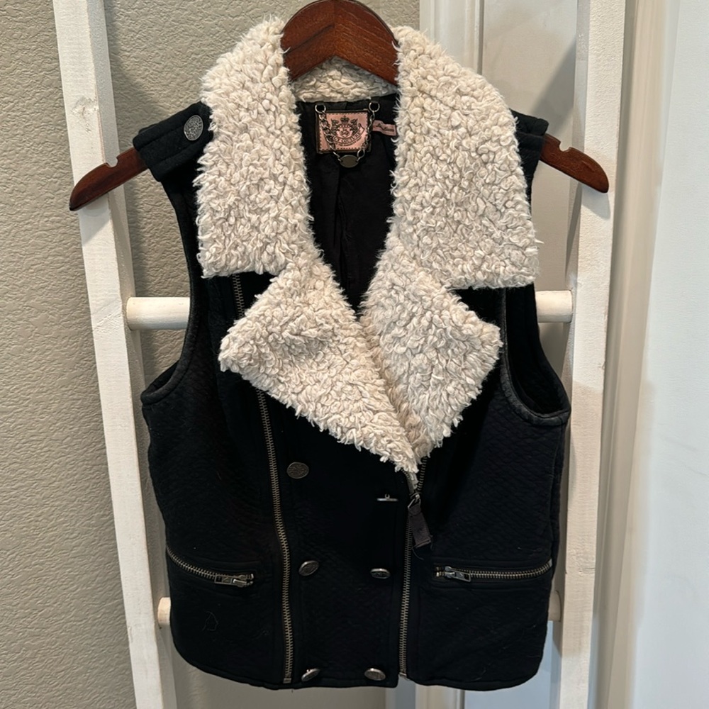 Juicy Couture Sweater Sherpa Vest